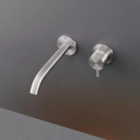 CeaDesign Milo360 смеситель настенный, встраиваемый, излив L. max. 185 мм, внешняя часть, цвет сатинированная нержавеющая сталь