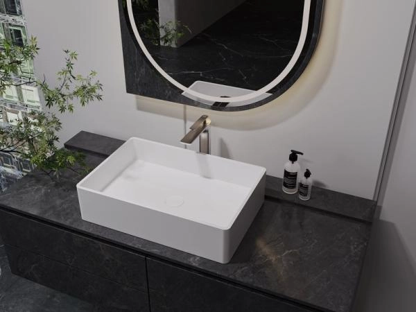 Раковина NT BAGNO NT411 Retta 600x400 искусственный камень белый матовый