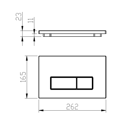 Кнопка для инсталляции Boheme нерж.сталь Bronze 669-BR