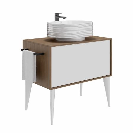 Раковина Kerama Marazzi SABBIA САББЬЯ SA.wb.50\WHT накладная 50, белая глянцевая