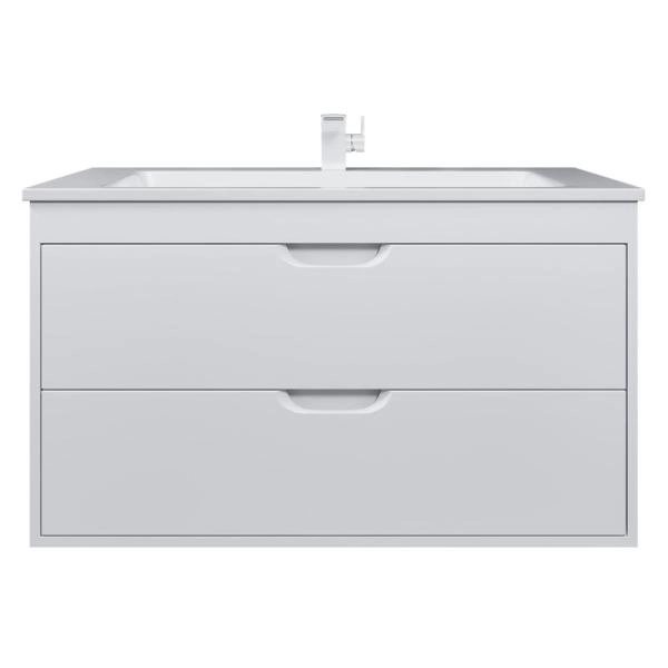 Тумба под раковину для ванной Uperwood Modul 100 см, подвесная, матовая, белая