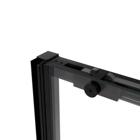Душевая дверь Vincea Slim Soft VDS-1SS110CLB, 1100, черный, стекло прозрачное