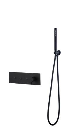 Смеситель FUSION Boheme с ручным душем BLACK 130-SYS-B
