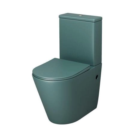 Унитаз Grossman GR-4480OLMS Color (620*365*810) ЗЕЛЕНЫЙ МАТОВЫЙ напольный Безободковый
