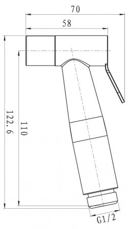 Гигиенический душ BELBAGNO NOVA BB-BFS1-IN сатин