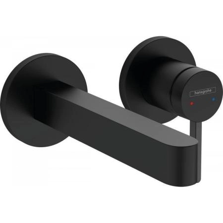 Смеситель Hansgrohe 76051670 Finoris для раковины 165 мм, на 2 отв., настен., (внешняя монтажная часть) черный матовый
