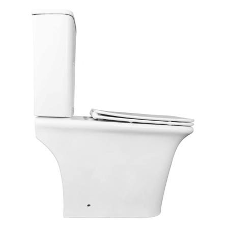 Унитаз напольный Azario AVERO 660x360х820 безободковый , смыв.мех. Geberit и сиденьем микролифт (AZ-3121-G)