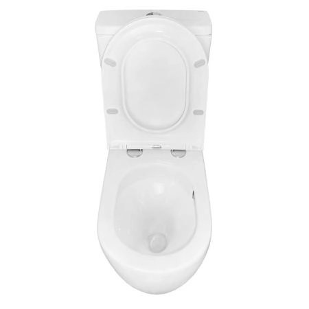 Унитаз напольный Azario Grado (ТОРНАДО) 665х380х845 безободковый с бачком и сидением (AZ-2141UQ1)