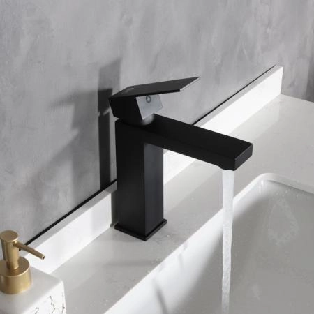 Смеситель Gid Anchel SS979-BM-K для раковины Черный матовый