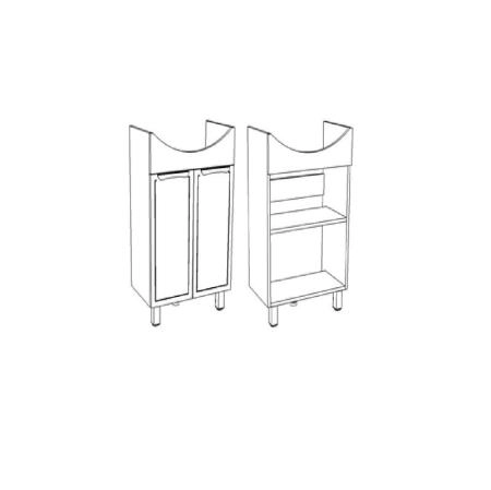Тумба Corozo Монро 60, Элеганс 60 (раковина отдельно)