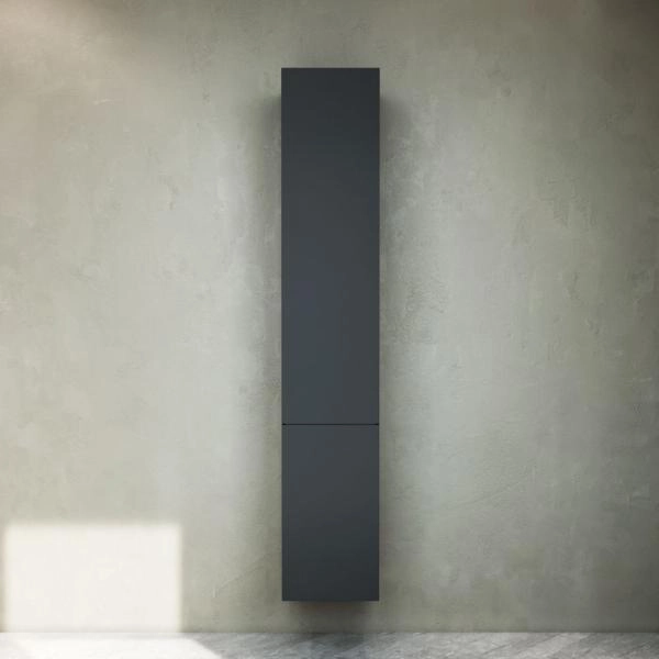 Шкаф-пенал подвесной, правый, 30 см, графит матовый AM.PM Gem M90CHR0306GM графит матовый