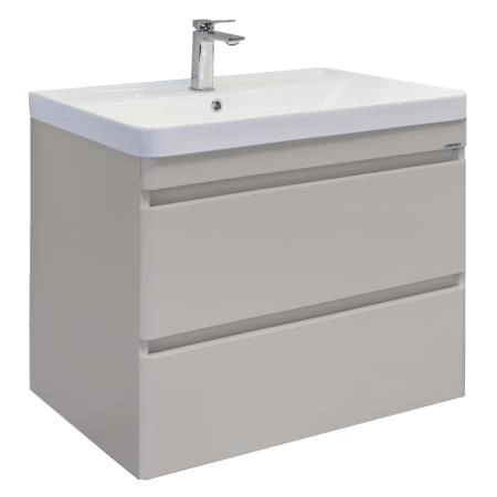 Тумба с раковиной Comforty Енисей-80П2 00-00022358CF подвесная серый шелк c раковиной 4480