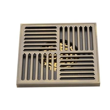 Душевой трап Gappo G81501-4 бронза 150x150мм