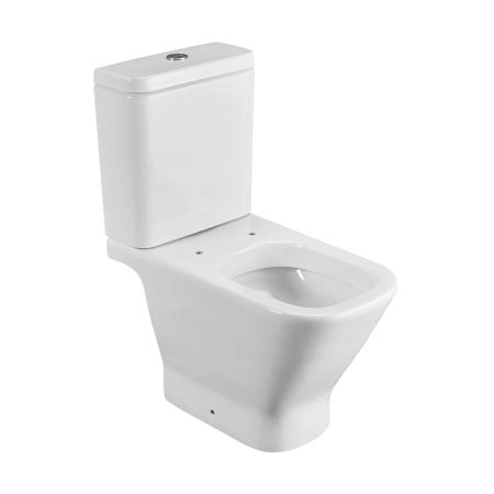 Roca The Gap Square Унитаз моноблок 36x65см, с горизонтальным выпуском, цвет: белый