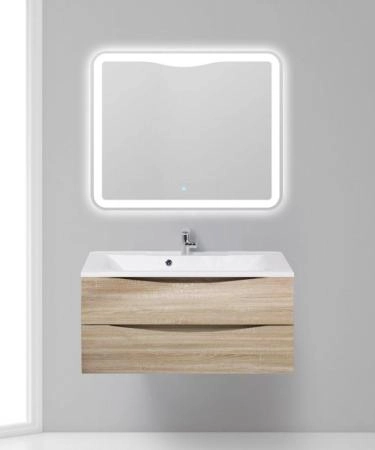 Тумба под раковину Belbagno MARINO Bianco Opaco подвесная 1000x445x500 MARINO-1000-2C-SO-BO-P