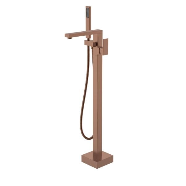 Смеситель напольный Boheme QUBIC Brushed Bronze 479-BRB