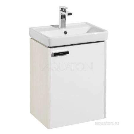 Тумба под раковину Акватон Йорк 50 1A170901YOAY0 белый/выбеленное дерево