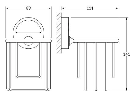 Держатель освежителя воздуха FBS Luxia LUX 051 хром