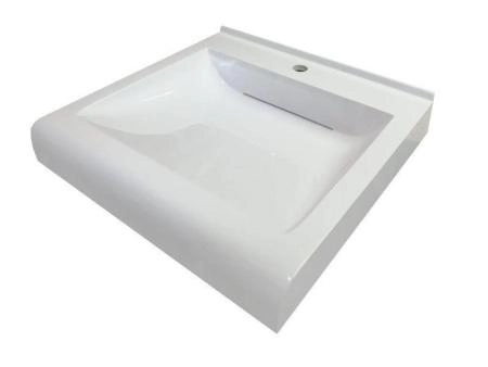 Раковина Marko Фортуна 60 над стиральной машиной с кронштейнами и сифоном