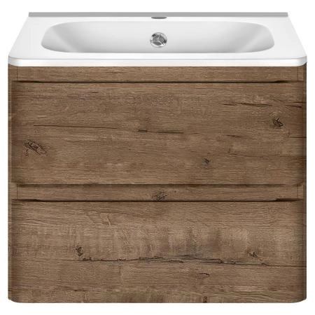 Тумба под раковину Vincea Vico 600 подвесная, 2 выкатных ящика soft close, V.Oak