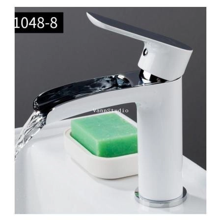 Смеситель Gappo G1048-8 для раковины, белый хром