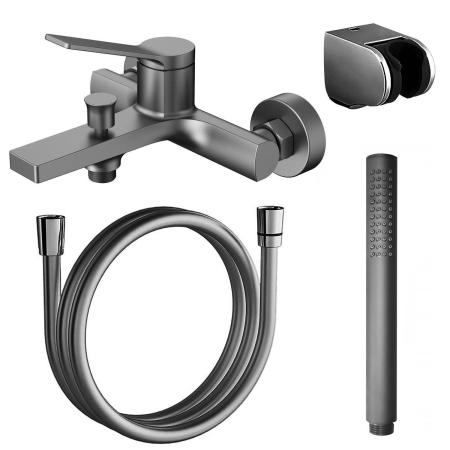 Смеситель для ванны Azario VISE с ручным душем, графит (AZ-VSA238330AJ)