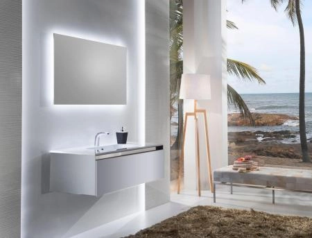 Тумба SANVIT Кубэ-1 80 подвесная Белый без раковины