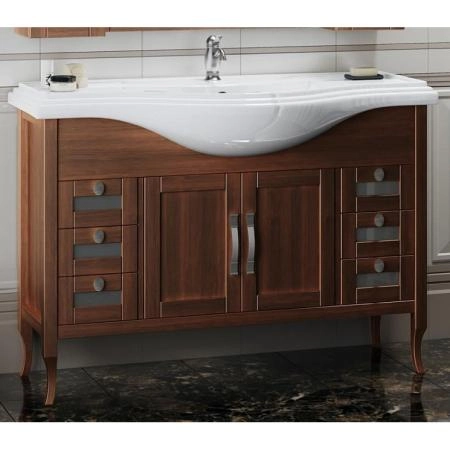 Тумба под раковину Opadiris Мираж 120 1200х860х480 мм цвет светлый орех напольная