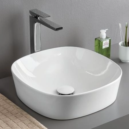 Artceram Ghost Раковина накладная 42 см, , без отв под смеситель, без слив-перелива, цвет белый (Спеццена с нашего склада!)