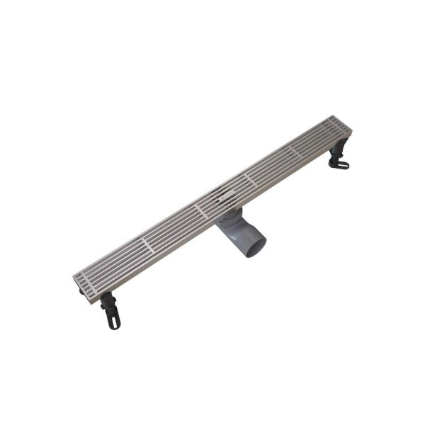 Душевой трап KNOTLOR SDRW0600LBS, линейный матовая сталь