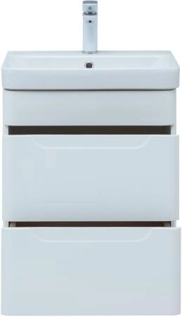 Тумба под раковину Aquanet София 50 белый глянец (2 ящика)