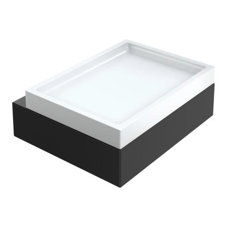 Мыльница Boheme настенная Qubic Matt Black 10723-B