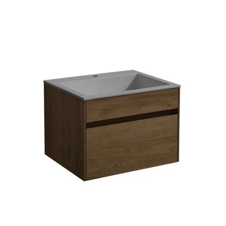Тумба под раковину Vincea Chiara 600 подвесная, 1 ящик soft-close, цвет T.Oak