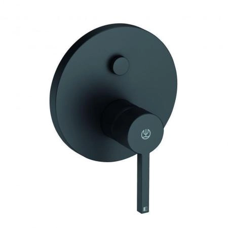 Смеситель KLUDI NOVA FONTE Puristic 206593915 для ванны встраиваемый внешняя часть черный матовый