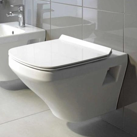 Duravit DuraStyle Rimless Унитаз подвесной 37x54см., безободковый, с покрытием WonderGliss, с вертикальным смывом, цвет: белый