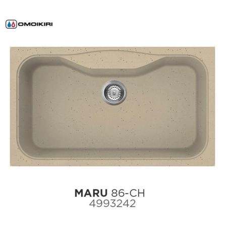 Кухонная мойка Omoikiri Maru 86-CH 4993242, 860х500, шампань