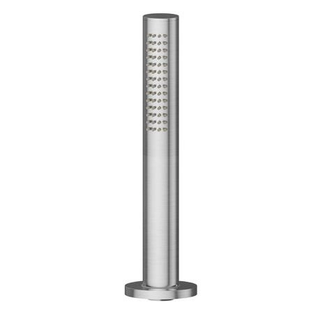 Newform Haka Душевой гарнитур: ручной душ со шлангом, на борт ванны, цвет: PVD brushed stainless steel