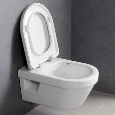 Унитаз Villeroy&Boch ARCHITECTURA 5684HR01 (5684R001+98M9C101) подвесной с сиденьем