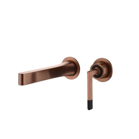 Смеситель Boheme Duo для раковины из стены 2х-позиционный BRUSHED BRONZE 165-BRB