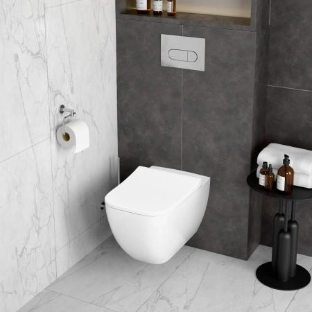 Инсталляция с унитазом VitrA Shift  9855B003-7206  цвет клавиши хром
