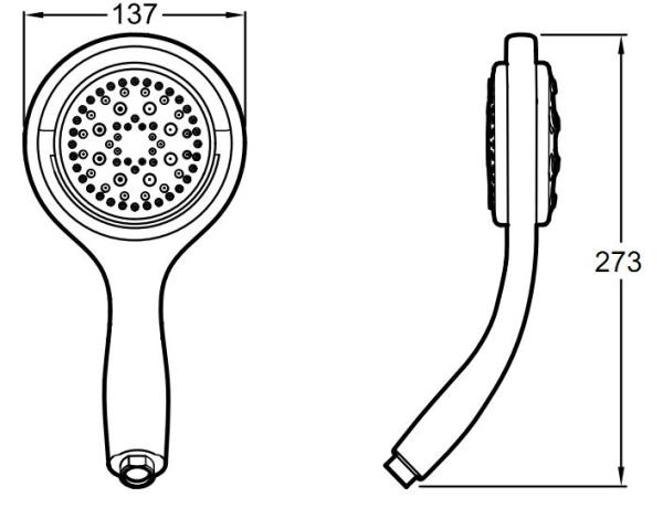 Лейка Jacob Delafon flipside вращающаяся E17493-CP