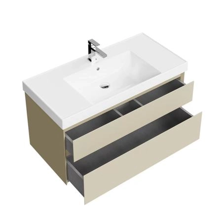 Тумба Kerama Marazzi CUBO КУБО CUB.100.2\LIM подвесная с ящиками 100, лимо матовая