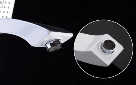 Смеситель Gappo G3007-8 для ванны напольный, хром белый