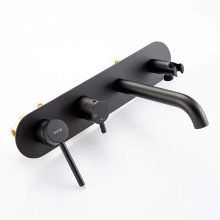 Смеситель GAPPO G3306-6 для ванны встраиваемый, черный