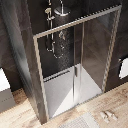 Дверь душевая в нишу AM.PM Gem W90G-120-1-195MT прозрачное, профиль хром матовый