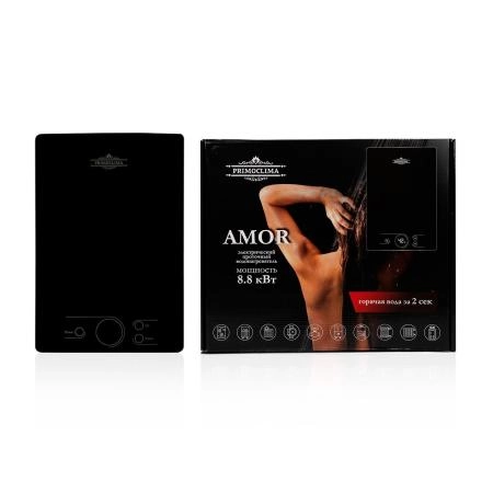 Электрический проточный водонагреватель PRIMOCLIMA AMOR 8.8 кВт, черный
