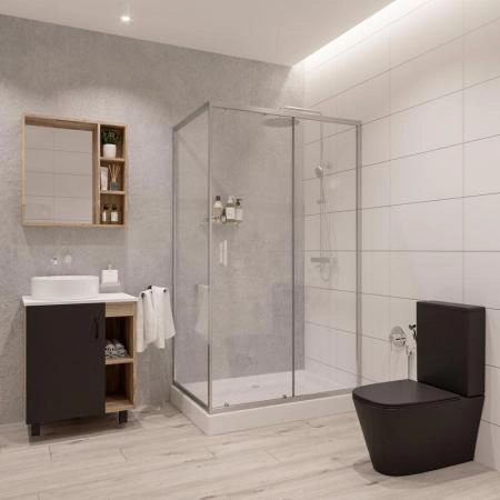 Душевой уголок Niagara Nova NG-6612-08 (120*80*190) прямоугольник, двери раздвижные