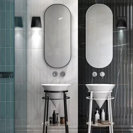 Kerama Marazzi Cono 42 Зеркало 42см., подвесное, цвет: белый матовый