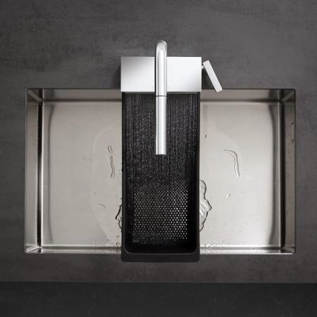 Hansgrohe Aquno Select M81 Смеситель для кухни, 1 отв., с вытяжным душем, sBox, цвет: хром