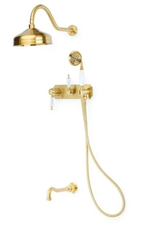 Смеситель для ванны Boheme встроенный Medici, с прозрачным SW 308-SW